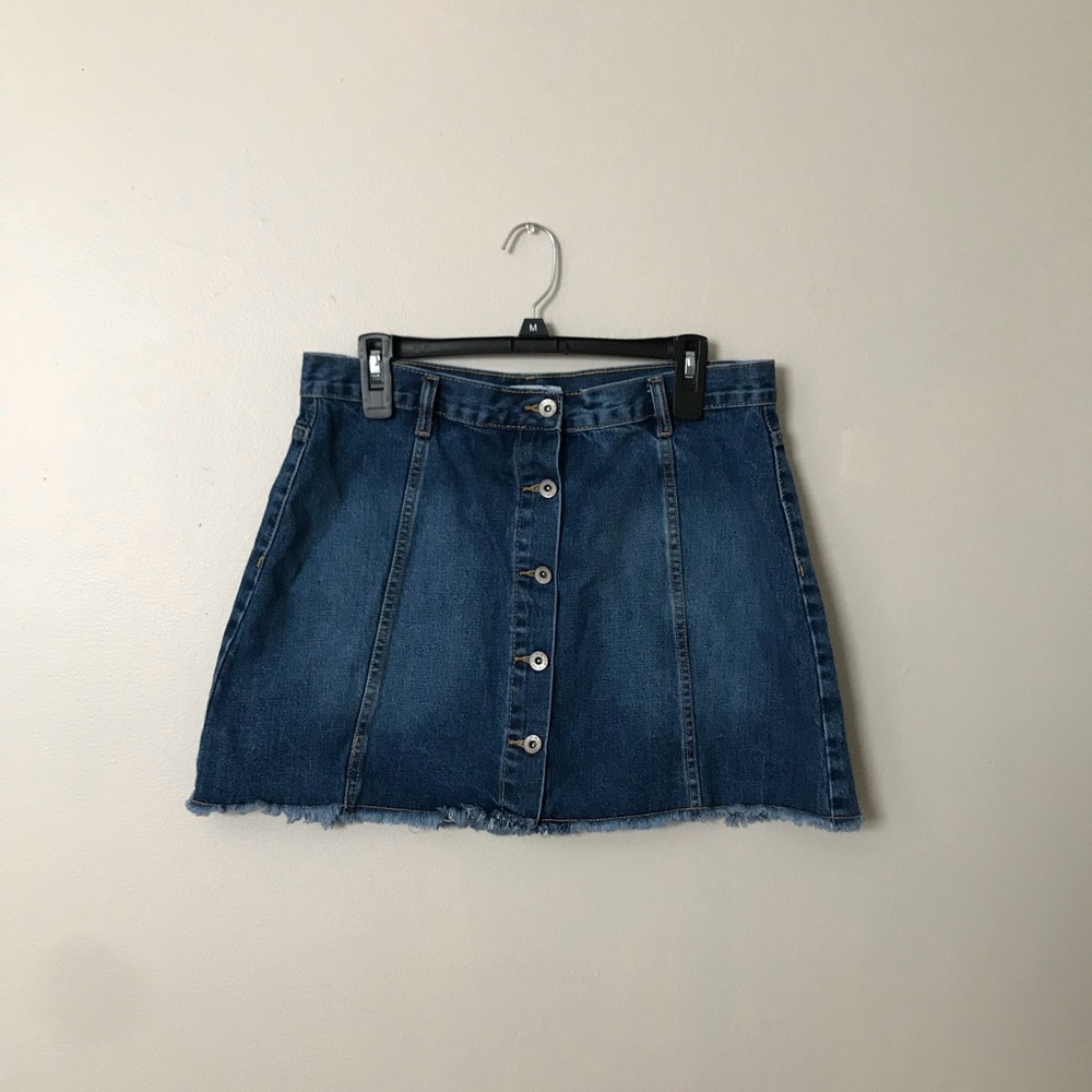 Forever 21 Denim Buttoned Skirt